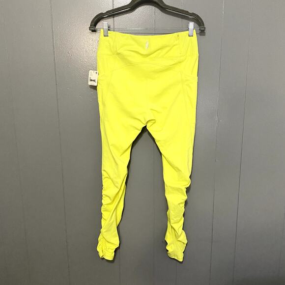 NEW Free People Movement Bright Yellow Boho Wonderland Warmth Run Leggings M - Picture 5 of 11